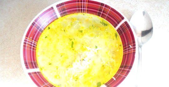 Овощной суп с курицей и яйцом