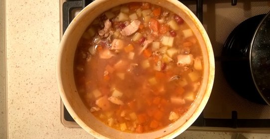 Гречневый суп с курицей