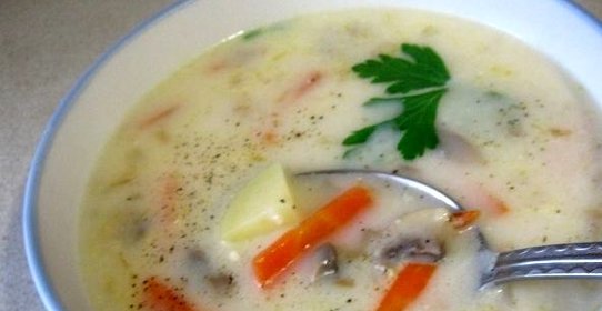 Суп с грибами шампиньонами