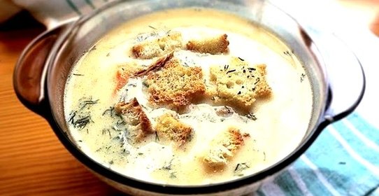 Сырный суп по‑французски с курицей