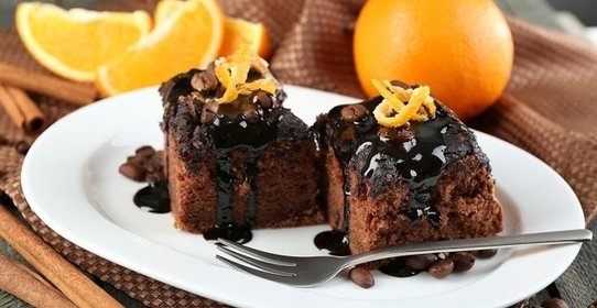 Шоколадный пирог с апельсином