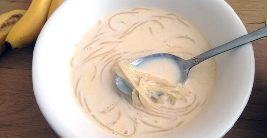 Молочный суп с вермишелью
