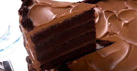 Торт «Пища дьявола» с шоколадным ганашем