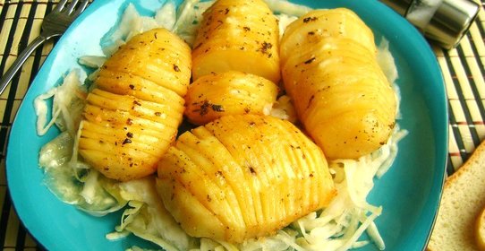 Картофель с лимонно-горчичной заправкой