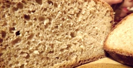 Хлеб из цельнозерновой муки без дрожжей