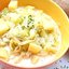 Суп картофельный с луком-пореем и кислым молоком