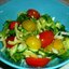Летний салат с помидорами черри