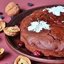 Шоколадный пирог с сухофруктами и орехами (постный)