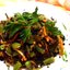 Салат из морской капусты и стручковой фасоли