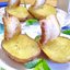 Картошка с салом в духовке "Кораблики"