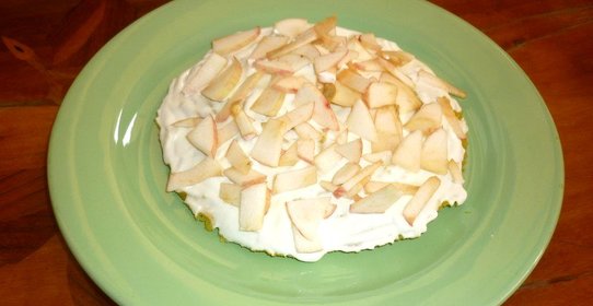 Яблочный торт в микроволновке