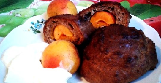 Творожные булочки с абрикосами