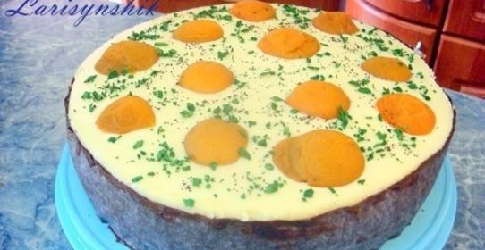 Торт бисквитный Яичница-глазунья