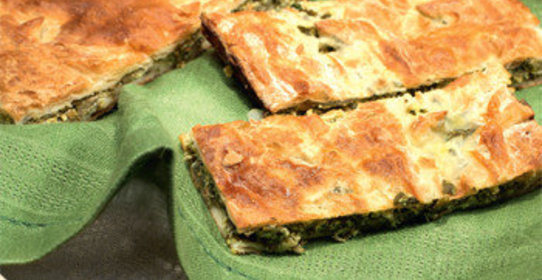 Пирог со шпинатом и зеленым луком от алексея зимина