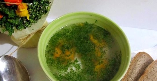 Рыбный суп из филе минтая с рисом