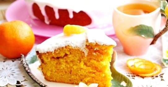 Морковно-мандариновый пирог