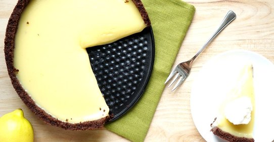 Пирог с лимонным курдом