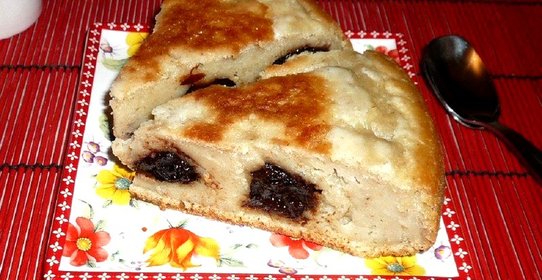 Овсяный пирог с черносливом