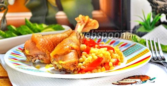 Домашняя курица с булгуром в мультиварке