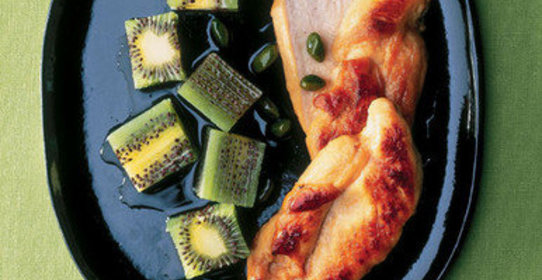 Курица с киви и медом