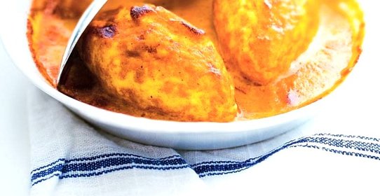 Кнели из щуки с соусом нантюа