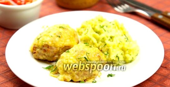 Котлеты из индейки с сыром в духовке