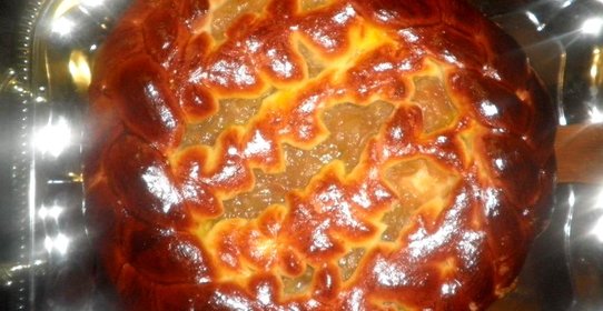 Пирог с яблочным вареньем