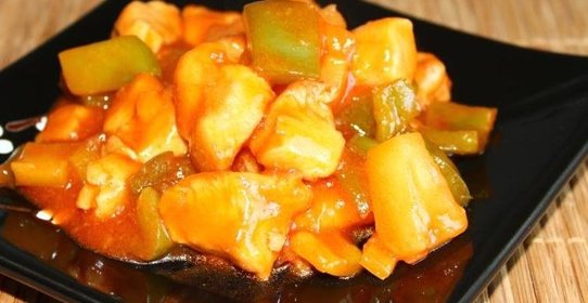 Куриное филе в кисло-сладком соусе