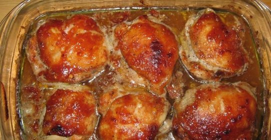 Курица в медовом соусе в духовке