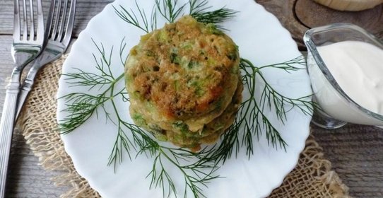 Оладьи из зеленого лука с тмином