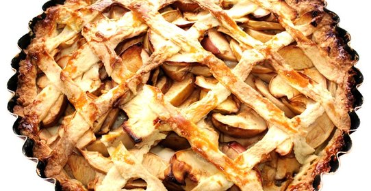 Яблочный пирог на сметане