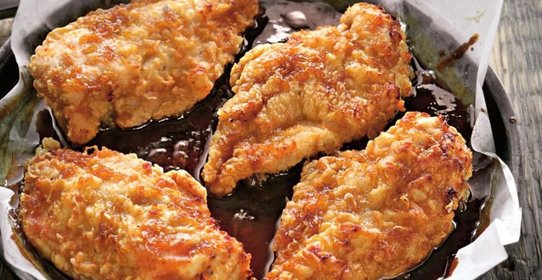 Курица, запеченная с соусом терияки