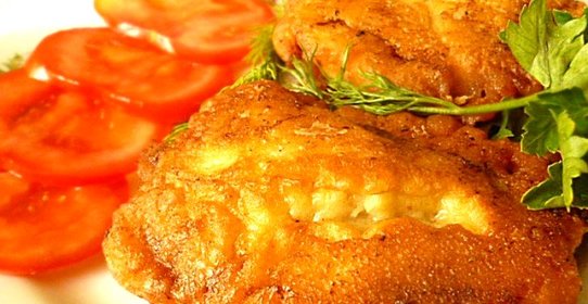 Мясо в сырном кляре