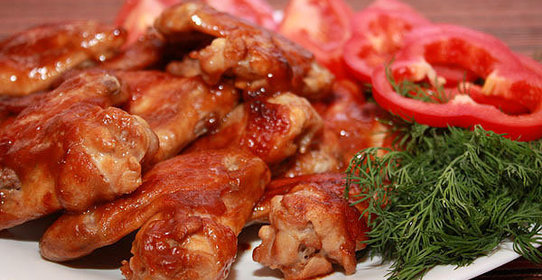 Куриные крылья в кисло-сладком соусе