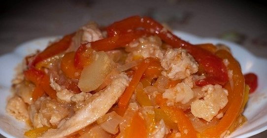 Курица по-пекински в кисло-сладком соусе