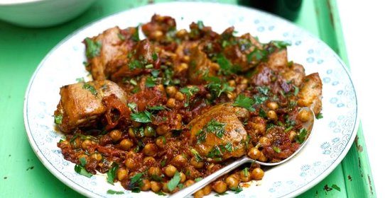 Рагу из индейки в испанском стиле