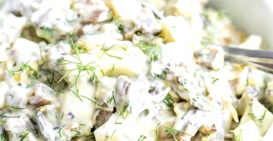 Салат новогодний из грибов