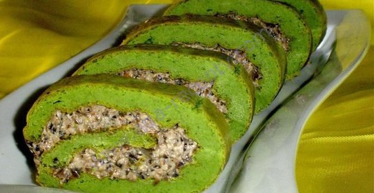 Закусочный рулет Зеленый-презеленый