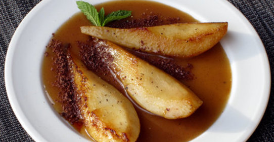 Груши в сливочной тянучке