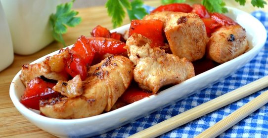 Курица в кисло-сладком соусе по-китайски
