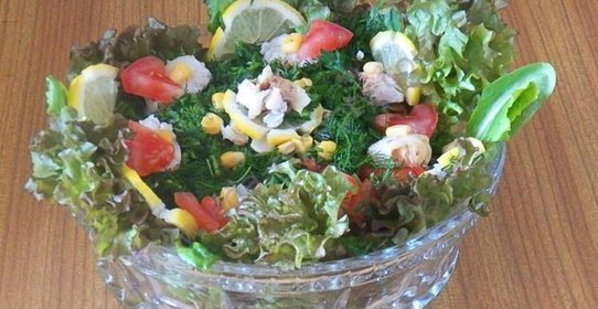 Салат из форели