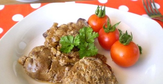 Куриная печень в сливках в мультиварке