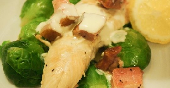 Запеченная курица в сливочном соусе