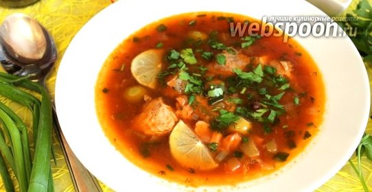 Солянка рыбная сборная с каперсами