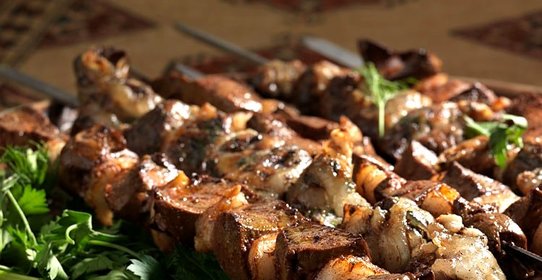 Шашлык из печени