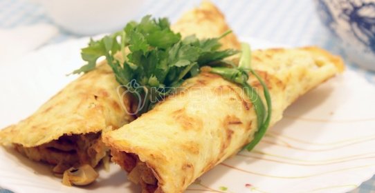 Картофельные рулеты с грибами