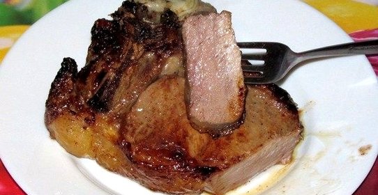 Антрекот из говядины в духовке