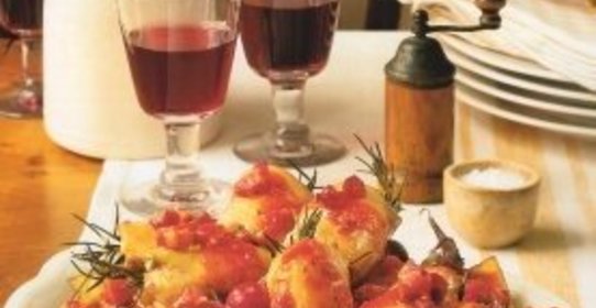 Запеченная курица с зимними овощами