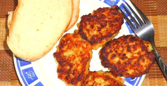 Капустные котлеты с рисом