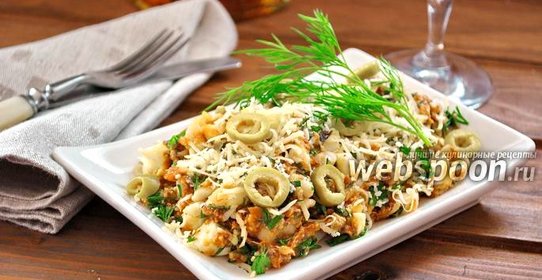 Салат с сардиной и сыром